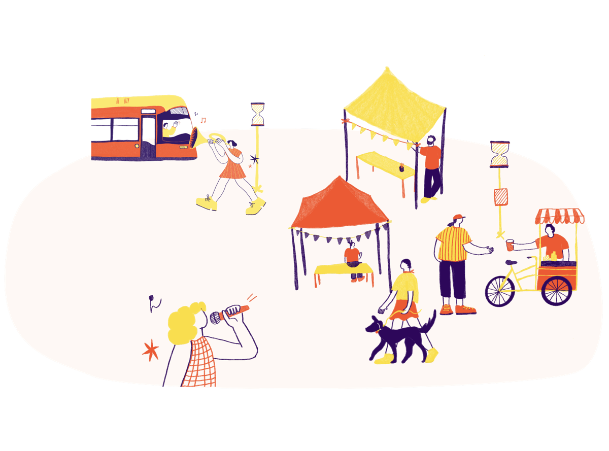 Kulturszene auf dem Lindenauer Markt